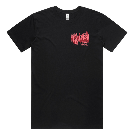 Men's Black Fade Triad Signature Tee