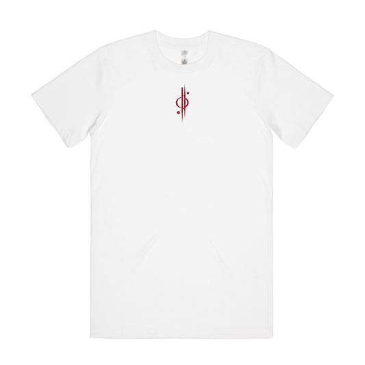 Wo's White Imperial Crimson Tee